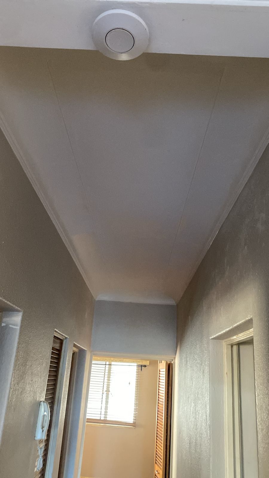 After: freshly painted ceiling, Hamilton