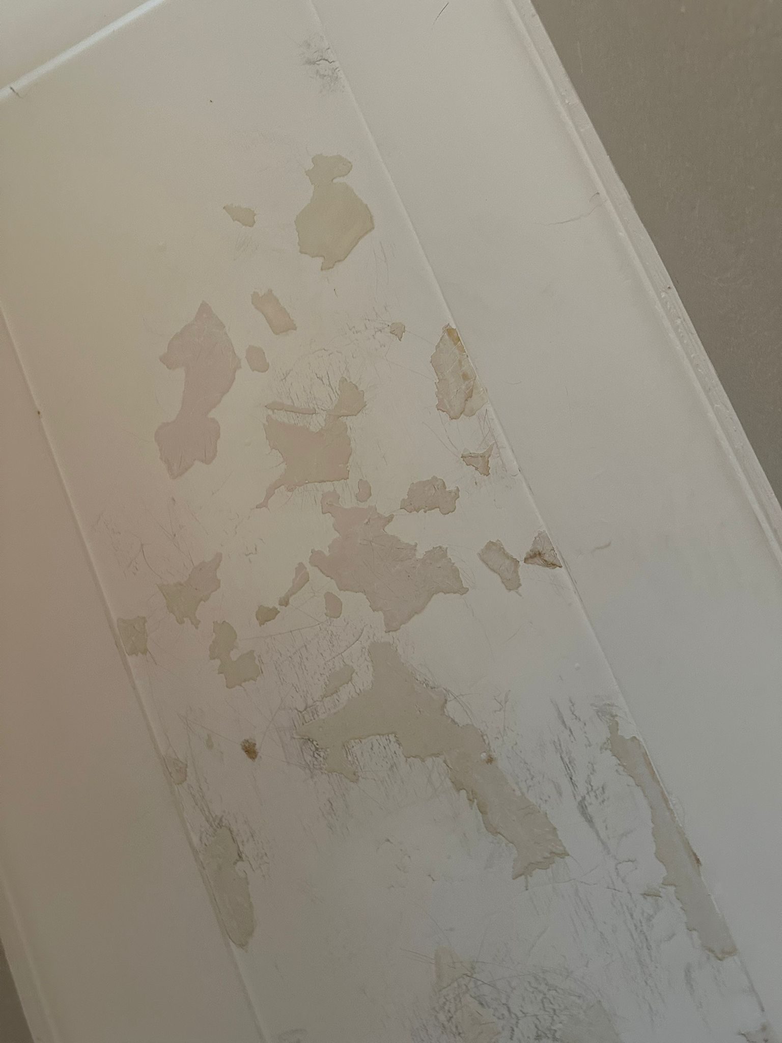 Before: ceiling prior to repaint, Hamilton