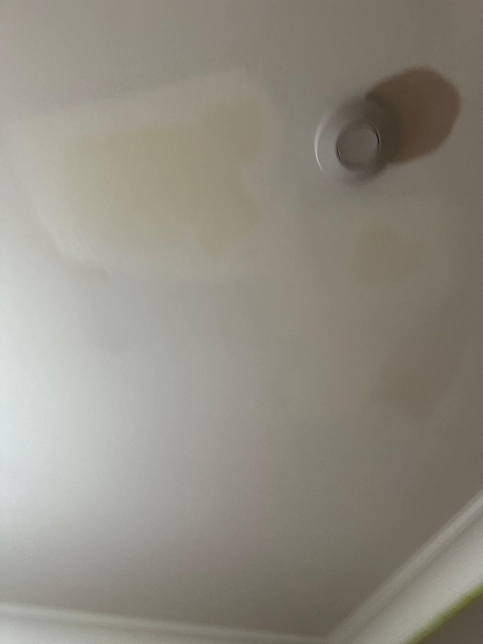 Before: ceiling prior to repaint, Hamilton