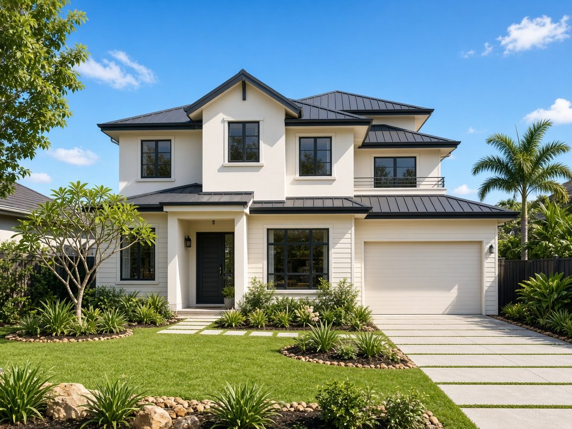 Complete freshly painted Brisbane family home — house painting Brisbane